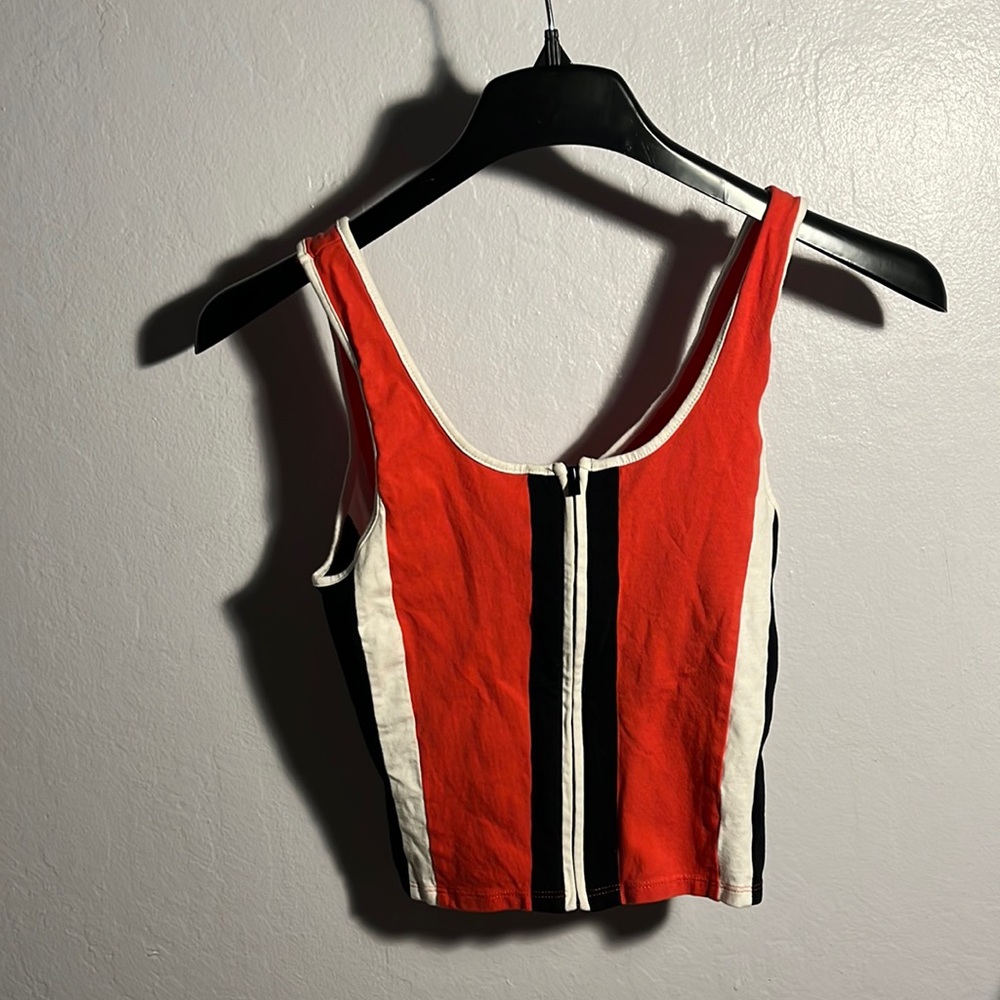 Cute crop top zip up